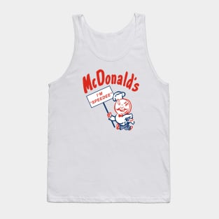 McDonald's original mascot. Speedee Tank Top